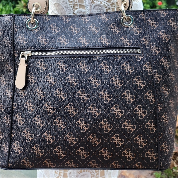 GUESS Brown And Black Women's Tote Bag - Picture 3 of 16